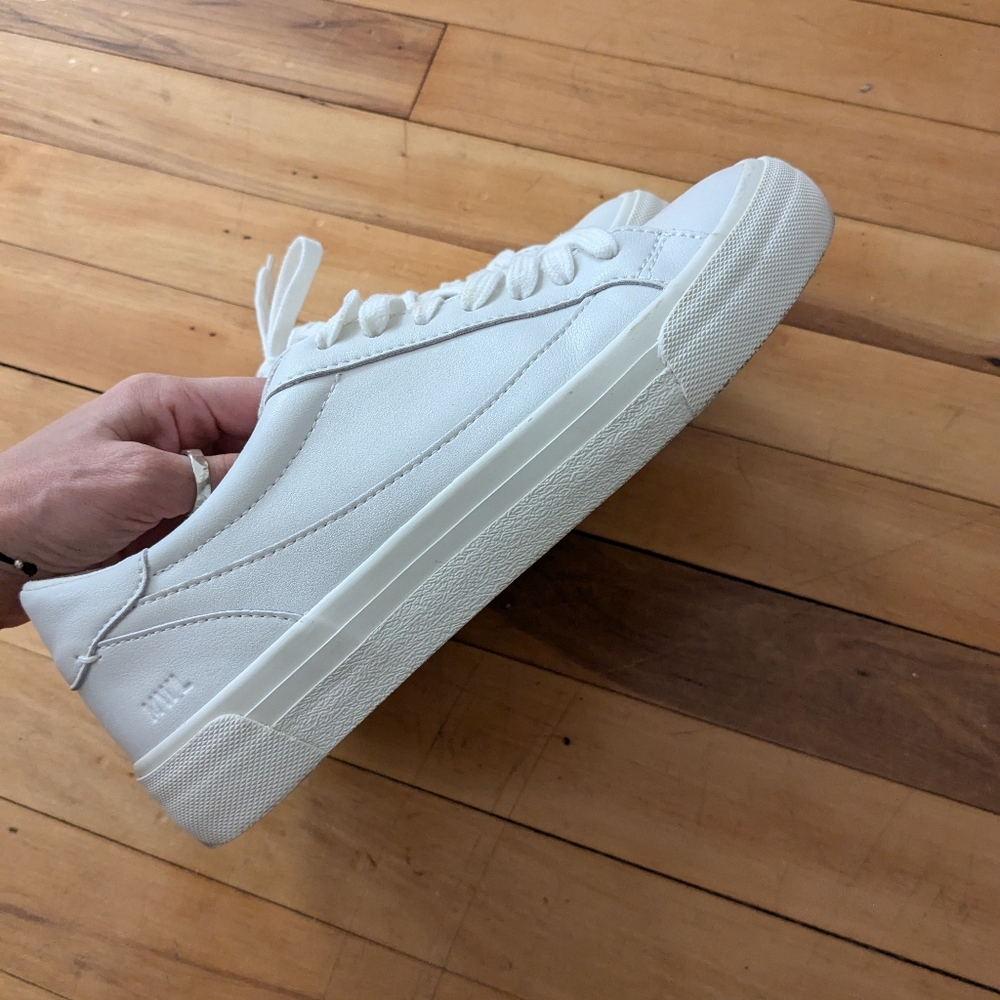 Madewell sidewalk low top sneakers white